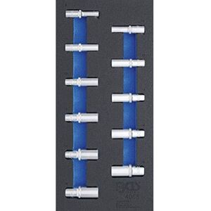 BGS TECHNIC Modulo Per Carrelli Portautensili 1/3: Serie Di Bussole Esagonali Esagonali Profonde 11 Pz. BGS TECHNIC Modulo Per Carrelli Portautensili 1/3: Serie Di Bussole Esagonali Esagonali Profonde 11 Pz.