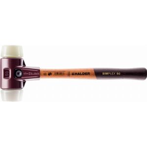 Halder Simplex Mazza In Superplastica/nylon Con Alloggiamento In Ferro Malleabile E Manico In Legno - D=30 Mm - 3078.030 - Halder Simplex Mazza In Superplastica/nylon Con Alloggiamento In Ferro Malleabile E Manico In Legno - D=30 Mm - 3078.030 -