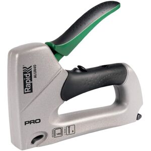 Rapid Pro Alu840 Graffatrice Manuale 2-in-1 Per Graffette N. 140 E Chiodini N.8, Dotata Di Impugnatura Ergonomica, Parti Interne In Acciaio E Regolatore Di Forza A 2 Fasi - Rapid Pro Alu840 Graffatrice Manuale 2-in-1 Per Graffette N. 140 E Chiodini N.8, Dotata Di Impugnatura Ergonomica, Parti Interne In Acciaio E Regolatore Di Forza A 2 Fasi -