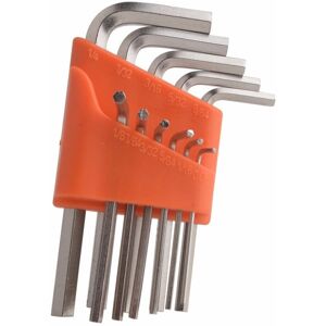 TRADE SHOP Traesio - Set 9 Pezzi Chiavi Chiavini Esagonali Da 1,5 Mm A 10 Mm In Cromo Vanadio Crv - - TRADE SHOP Traesio - Set 9 Pezzi Chiavi Chiavini Esagonali Da 1,5 Mm A 10 Mm In Cromo Vanadio Crv - -