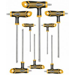INGCO Chiavi Chiavini Torx Con Manico T 8 Pz Cromo Vanadio Da T10x75 A T50x200 Ngco INGCO Chiavi Chiavini Torx Con Manico T 8 Pz Cromo Vanadio Da T10x75 A T50x200 Ngco