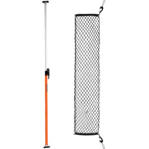 VEVOR Barra Fermacarico Di Carico A Cricchetto Regolabile 1016-1854 Mm, Stabilizzatore Di Carico Per Cassone In Acciaio Con Piedini Antiscivolo, Rete E Barra Di Supporto Estensibile, Per Pick-up, Suv VEVOR Barra Fermacarico Di Carico A Cricchetto Regolabile 1016-1854 Mm, Stabilizzatore Di Carico Per Cassone In Acciaio Con Piedini Antiscivolo, Rete E Barra Di Supporto Estensibile, Per Pick-up, Suv