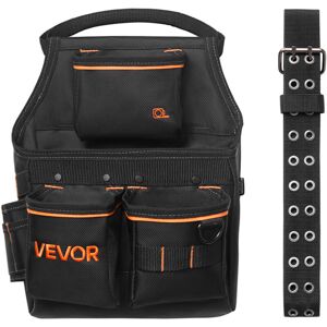 VEVOR Cintura Porta Attrezzi Da Carpentiere Professionale Con 14 Tasche, Borsa Da Lavoro Robusta E Regolabile Per Elettricisti, Carpentieri, Edilizia, Regolabile In Vita Da 83 A 127 Cm VEVOR Cintura Porta Attrezzi Da Carpentiere Professionale Con 14 Tasche, Borsa Da Lavoro Robusta E Regolabile Per Elettricisti, Carpentieri, Edilizia, Regolabile In Vita Da 83 A 127 Cm