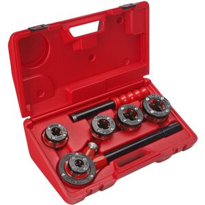VIRAX Filiera Manuale Con Teste Intercambiabili Bspt Destra Da 3/8' A 1,1/4' In Valigetta Di Plastica - VIRAX Filiera Manuale Con Teste Intercambiabili Bspt Destra Da 3/8' A 1,1/4' In Valigetta Di Plastica -