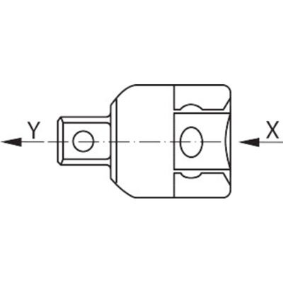Stahlwille 568 15030003 Adattatore Per Bussole 1/2 Pollici Impronta (cacciavite) 3/4 (20 Mm) 55 Mm 1 Pz. - Stahlwille 568 15030003 Adattatore Per Bussole 1/2 Pollici Impronta (cacciavite) 3/4 (20 Mm) 55 Mm 1 Pz. -