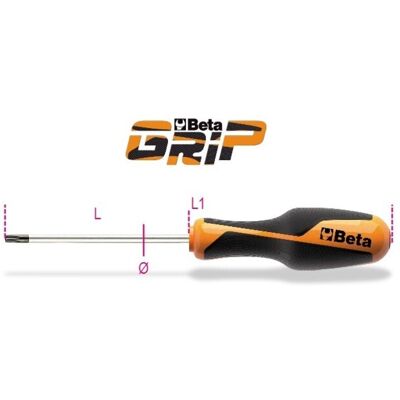 Beta Modello 012680040 1268 Rtx40 - Cacciaviti Torx T40 resistenti ai manomissioni Beta Modello 012680040 1268 Rtx40 - Cacciaviti Torx T40 resistenti ai manomissioni