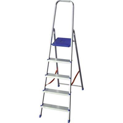 OEM Facal Scala Alluminio Domus K100 - 5 Gradini - Leggera E Maneggevole - 1,66 M OEM Facal Scala Alluminio Domus K100 - 5 Gradini - Leggera E Maneggevole - 1,66 M