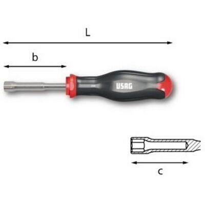 USAG Cacciavite Logic Bussola 6,0x75 298 USAG Cacciavite Logic Bussola 6,0x75 298