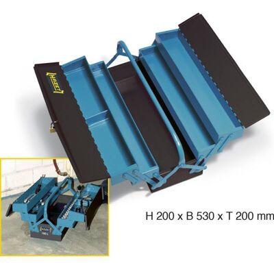 Hazet 190l Cassetta Porta Utensili Senza Contenuto Acciaio Nero, Blu - Hazet 190l Cassetta Porta Utensili Senza Contenuto Acciaio Nero, Blu -