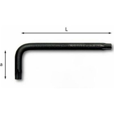 Chiave Torx USAG T30 in cromo vanadio - 70mm Chiave Torx USAG T30 in cromo vanadio - 70mm