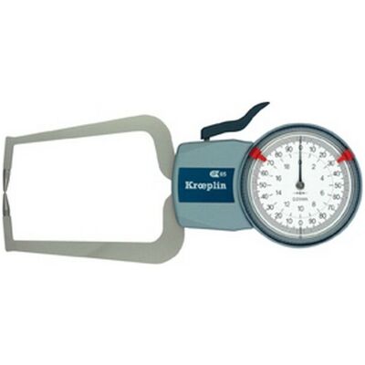 KROEPLIN Misuratore di spessore - 0-10mm, 20mm, 0,005mm scala KROEPLIN Misuratore di spessore - 0-10mm, 20mm, 0,005mm scala