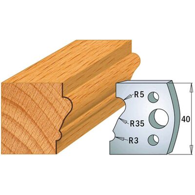 CMT 690.081 - Coppia di coltelli sagomati - 40x4mm - Coltelli CMT 690.081 - Coppia di coltelli sagomati - 40x4mm - Coltelli