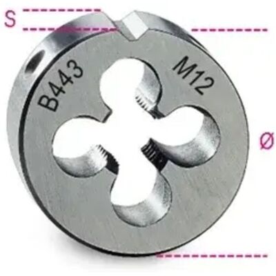 Beta - M16X1 Acciaio HSS Filettatura Passo Fine - Filiere Beta - M16X1 Acciaio HSS Filettatura Passo Fine - Filiere