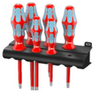 Wera - 3165 I/6 Vde Kit Cacciaviti 6 Parti Taglio, Croce Pozidriv Wera - 3165 I/6 Vde Kit Cacciaviti 6 Parti Taglio, Croce Pozidriv