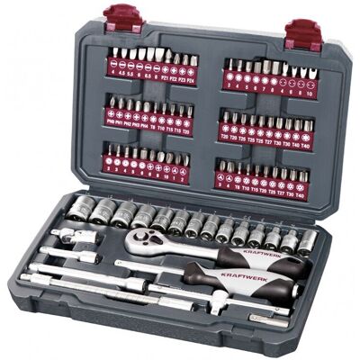 KRAFTWERK Set Di Bussole Da 1/4 - 82 Pezzi - 204.101.001 - KRAFTWERK Set Di Bussole Da 1/4 - 82 Pezzi - 204.101.001 -