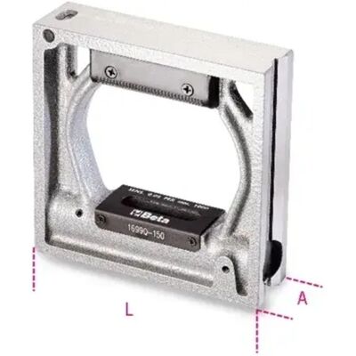 Livella quadrata di precisione Beta - 200mm - Ghisa - Fiale infrangibili - DIN 877 Livella quadrata di precisione Beta - 200mm - Ghisa - Fiale infrangibili - DIN 877