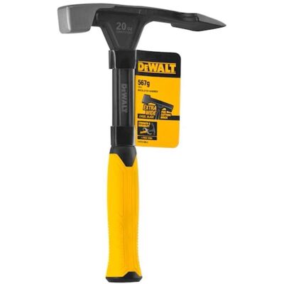 DeWalt De Martello Da Muratore (567 G), De Design, Lama Scalpellata Extra Larga E Impugnatura Ergonomica. - DeWalt De Martello Da Muratore (567 G), De Design, Lama Scalpellata Extra Larga E Impugnatura Ergonomica. -