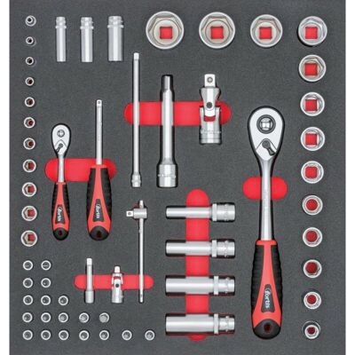 Fortis - Set di utensili modulari 1/4+1/2 pollici - Set di utensili Fortis - Set di utensili modulari 1/4+1/2 pollici - Set di utensili