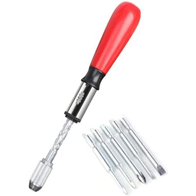 LIIYIELA Cacciavite A Spirale, Cacciavite A Cricchetto Push-pull, Set Di Cacciaviti A Cricchetto Push-pull 6 In 1, Tipo A Pressa Semiautomatica (rosso) LIIYIELA Cacciavite A Spirale, Cacciavite A Cricchetto Push-pull, Set Di Cacciaviti A Cricchetto Push-pull 6 In 1, Tipo A Pressa Semiautomatica (rosso)