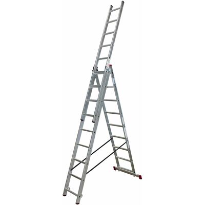 Scala Multiuso Corda - Argento - 3x9 Pioli - 250cm Scala Multiuso Corda - Argento - 3x9 Pioli - 250cm