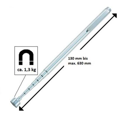 TOOLCRAFT To-6541704 To-6541704-sollevatore Forma Di Penna, Allungabile, 130-630 Mm, 1,3 Kg Di Forza Di Sollevamento Magnetica TOOLCRAFT To-6541704 To-6541704-sollevatore Forma Di Penna, Allungabile, 130-630 Mm, 1,3 Kg Di Forza Di Sollevamento Magnetica