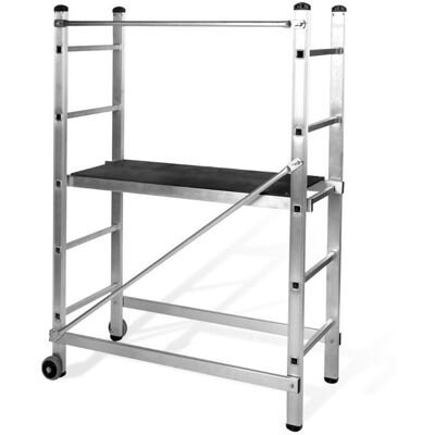 VITO Alluminio Ponteggio Multiuso Altezza Di Lavoro 3 M Piattaforma 110 X 40 Cm VITO Alluminio Ponteggio Multiuso Altezza Di Lavoro 3 M Piattaforma 110 X 40 Cm