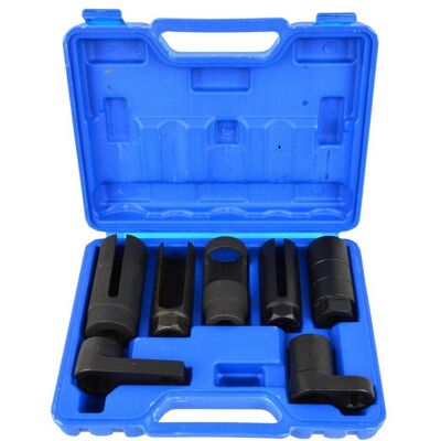 GEKO Set di chiavi a bussola da 7 pezzi per sonde lambda e iniettori - Kit di strumenti GEKO Set di chiavi a bussola da 7 pezzi per sonde lambda e iniettori - Kit di strumenti