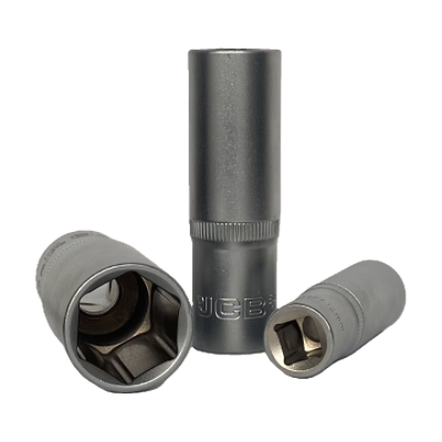 JCB Chiave A Bussola Profonda Da 1/2" 22 Mm A 6 Punte In Acciaio Cr-v JCB Chiave A Bussola Profonda Da 1/2" 22 Mm A 6 Punte In Acciaio Cr-v
