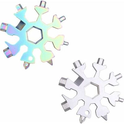 OEM Chiave Multifunzione A Forma Di Fiocco Di Neve, Utensile Leggero In Acciaio Ottagonale Ed Esagonale, Mini Chiave Universale In 2 Pezzi OEM Chiave Multifunzione A Forma Di Fiocco Di Neve, Utensile Leggero In Acciaio Ottagonale Ed Esagonale, Mini Chiave Universale In 2 Pezzi