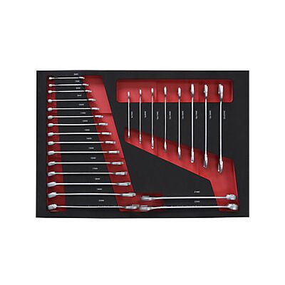 Set di Strumenti Kaiserkraft - Inserto in Schiuma, 25 Pezzi, 536x410mm Set di Strumenti Kaiserkraft - Inserto in Schiuma, 25 Pezzi, 536x410mm