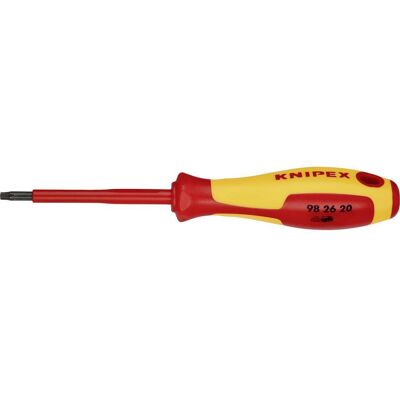 Knipex - 98 26 20 Giraviti Per Elettricisti Per Viti Torx® Impugnatura Isolante, In Materiale Bicomponente, Collaudato Vde Brunita 185 Mm Knipex - 98 26 20 Giraviti Per Elettricisti Per Viti Torx® Impugnatura Isolante, In Materiale Bicomponente, Collaudato Vde Brunita 185 Mm