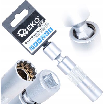 IMPORT Chiave Candela Geko Spark Plug Socket Parete Sottile Snodata IMPORT Chiave Candela Geko Spark Plug Socket Parete Sottile Snodata