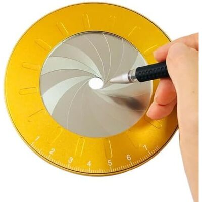 TORMATOR Strumento Per Disegnare Cerchi, Righello Regolabile Per Disegnare Cerchi, Strumento Per Disegnare Cerchi In Acciaio Inossidabile, Stencil Circolare Rotante Per Misurare Cerchi Da 25 A 78 Mm TORMATOR Strumento Per Disegnare Cerchi, Righello Regolabile Per Disegnare Cerchi, Strumento Per Disegnare Cerchi In Acciaio Inossidabile, Stencil Circolare Rotante Per Misurare Cerchi Da 25 A 78 Mm