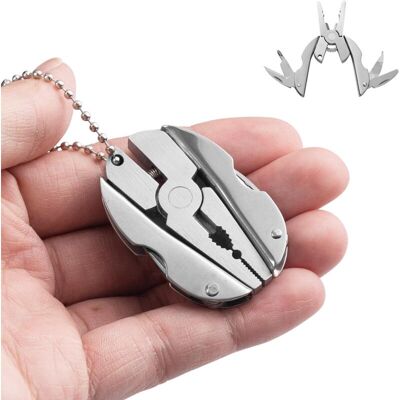 LIIYIELA Pinza Multiutensile In Acciaio Inossidabile, Piccola Chiave Inglese, Portachiavi, Pinza Multiutensile Compatta 5 In 1, Set Di Attrezzi Per Campeggio, Auto E Attività All'aperto LIIYIELA Pinza Multiutensile In Acciaio Inossidabile, Piccola Chiave Inglese, Portachiavi, Pinza Multiutensile Compatta 5 In 1, Set Di Attrezzi Per Campeggio, Auto E Attività All'aperto