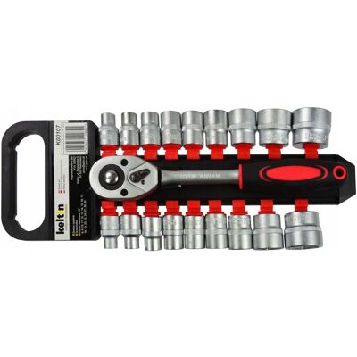 IMPORT Chiavi E Bussole Geko K00107 19 Pezzi Acciaio Cromo Vanadio IMPORT Chiavi E Bussole Geko K00107 19 Pezzi Acciaio Cromo Vanadio