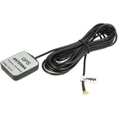 VHBW - Antenna Gps Compatibile Con Airis Pda 509 Navigatore Con Connettore Mmcx - Base Magnetica, 5 M, Nero VHBW - Antenna Gps Compatibile Con Airis Pda 509 Navigatore Con Connettore Mmcx - Base Magnetica, 5 M, Nero