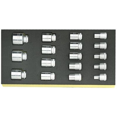Stahlwille 96838177 Set di bussole - 17 pezzi, 1/2" TCS 52/17 Stahlwille 96838177 Set di bussole - 17 pezzi, 1/2" TCS 52/17