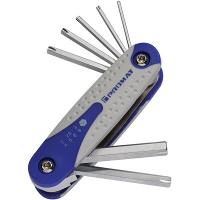 PROMAT Set Di Cacciaviti Pl Supporto Manuale Da 7 Pezzi Profilo Di Sblocco Sw 2-8mm S2 Acciaio PROMAT Set Di Cacciaviti Pl Supporto Manuale Da 7 Pezzi Profilo Di Sblocco Sw 2-8mm S2 Acciaio
