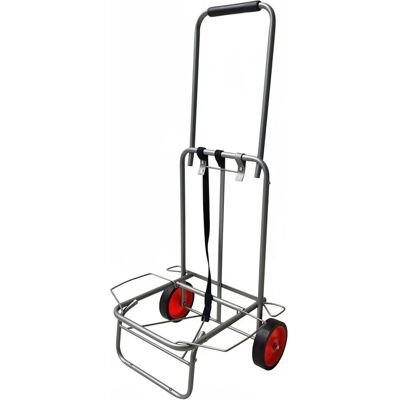 RELAXDAYS Carrello Pieghevole Compatto, Maniglia Imbottita, 2 Ruote In Gomma, Elastici, Portata 35 RELAXDAYS Carrello Pieghevole Compatto, Maniglia Imbottita, 2 Ruote In Gomma, Elastici, Portata 35