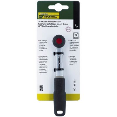 Proxxon - Chiave A Cricchetto Standard Da 1/4' Impugnatura In Termoplastica 23092 Proxxon - Chiave A Cricchetto Standard Da 1/4' Impugnatura In Termoplastica 23092
