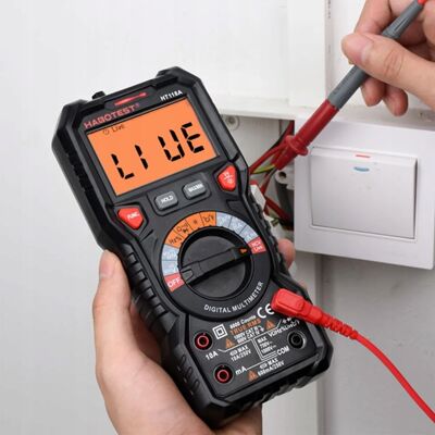 OEM Multimetro Digitale Portatile, Misuratore Di Continuità Di Tensione Rms Ncv, Voltmetro Lcd OEM Multimetro Digitale Portatile, Misuratore Di Continuità Di Tensione Rms Ncv, Voltmetro Lcd