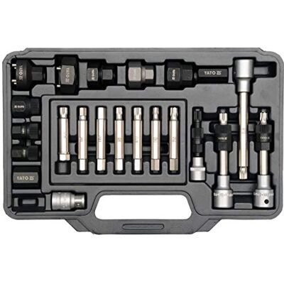 YATO Set Di Chiavi Per Alternatore Con Frizione 22 Pezzi / Yt-04211 / YATO Set Di Chiavi Per Alternatore Con Frizione 22 Pezzi / Yt-04211 /