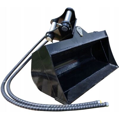 ROSFIX Benna Idraulica Inclinabile 80 Cm Per Escavatore 4 Tonnellate – Larghezza 80 Cm, Profondità 30 Cm, Sworzni 45 Mm, Tubo Idraulico Incluso ROSFIX Benna Idraulica Inclinabile 80 Cm Per Escavatore 4 Tonnellate – Larghezza 80 Cm, Profondità 30 Cm, Sworzni 45 Mm, Tubo Idraulico Incluso