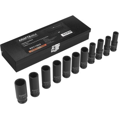 KRAFT Bussole A Impatto Da 1/2" 11 Pezzi Kd11869 KRAFT Bussole A Impatto Da 1/2" 11 Pezzi Kd11869