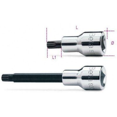 Beta - Inserti Maschio Con Profilo Xzn M8 A Bussola Da 1/2 920xzn Beta - Inserti Maschio Con Profilo Xzn M8 A Bussola Da 1/2 920xzn