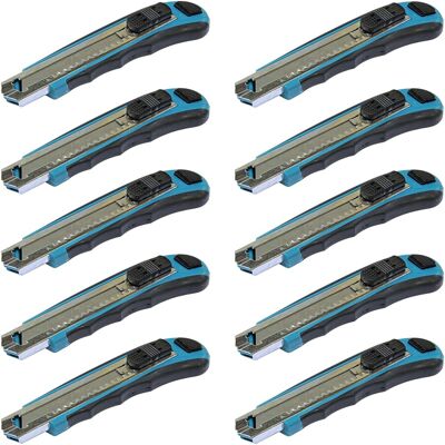 Makita Coltello A Lama Spezzabile Cuttermesser 100 Mm + 8 Lame Di Ricambio ( D-65713 ) Makita Coltello A Lama Spezzabile Cuttermesser 100 Mm + 8 Lame Di Ricambio ( D-65713 )