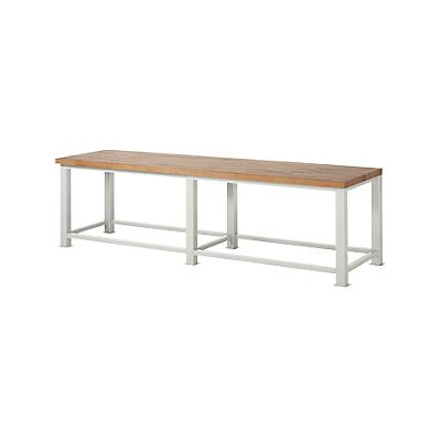 RAU Banco da lavoro pesante - Piano in legno di faggio 50mm - 3000x900mm - Alta capacità di carico RAU Banco da lavoro pesante - Piano in legno di faggio 50mm - 3000x900mm - Alta capacità di carico