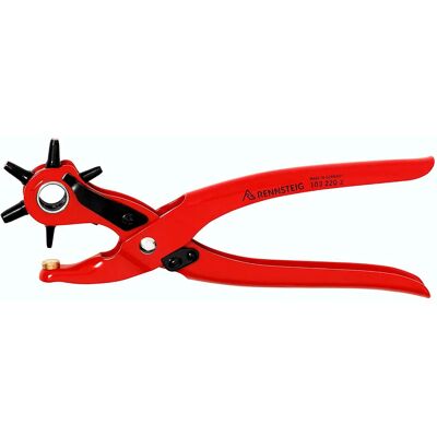 RENNSTEIG Pinza Eyelet Pliers 240 Mm 6 Punzoni Intercambiabili RENNSTEIG Pinza Eyelet Pliers 240 Mm 6 Punzoni Intercambiabili