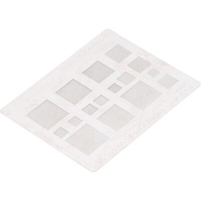 VISTRECK Stencil Bga Universale Per Il Repackaging Di Chip Ic: Rete Metallica Multifunzionale Per La Riparazione Precisa Di Schede Telefoniche. VISTRECK Stencil Bga Universale Per Il Repackaging Di Chip Ic: Rete Metallica Multifunzionale Per La Riparazione Precisa Di Schede Telefoniche.
