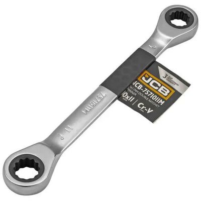 JCB Chiave A Cricchetto Regolabile Misura 10x11mm Robusta Ergonomica JCB Chiave A Cricchetto Regolabile Misura 10x11mm Robusta Ergonomica